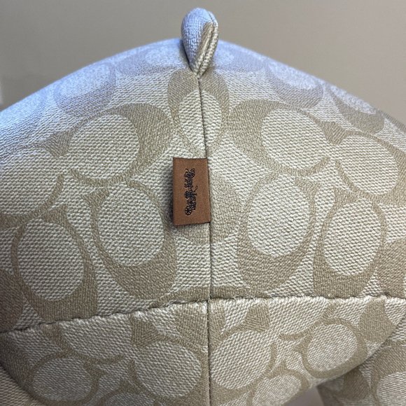 NWT Coach Collectible Large Teddy Bear In Signature Canvas - Picture 13 of 14